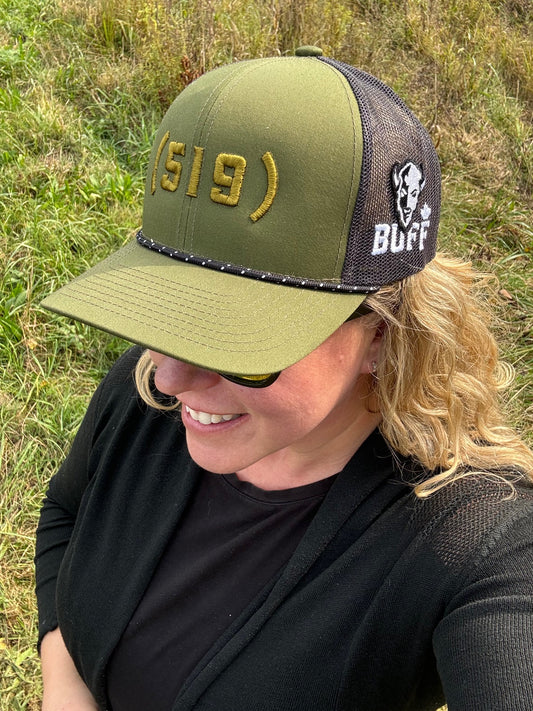 BUFF (519) Corded Mesh Back Hat - Healthy Bison Meat Snack Sticks - BUFF