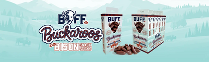 BUCKAROO'S - Healthy Bison Meat Snack Sticks - BUFF