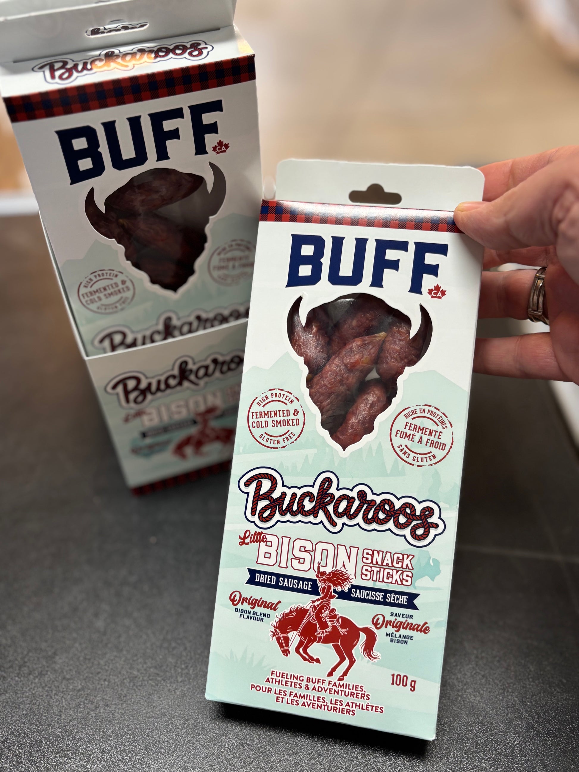 BUCKAROO'S - Healthy Bison Meat Snack Sticks - BUFF