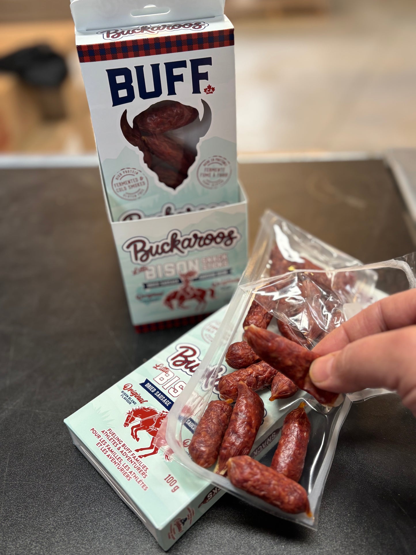 BUCKAROO'S - Healthy Bison Meat Snack Sticks - BUFF